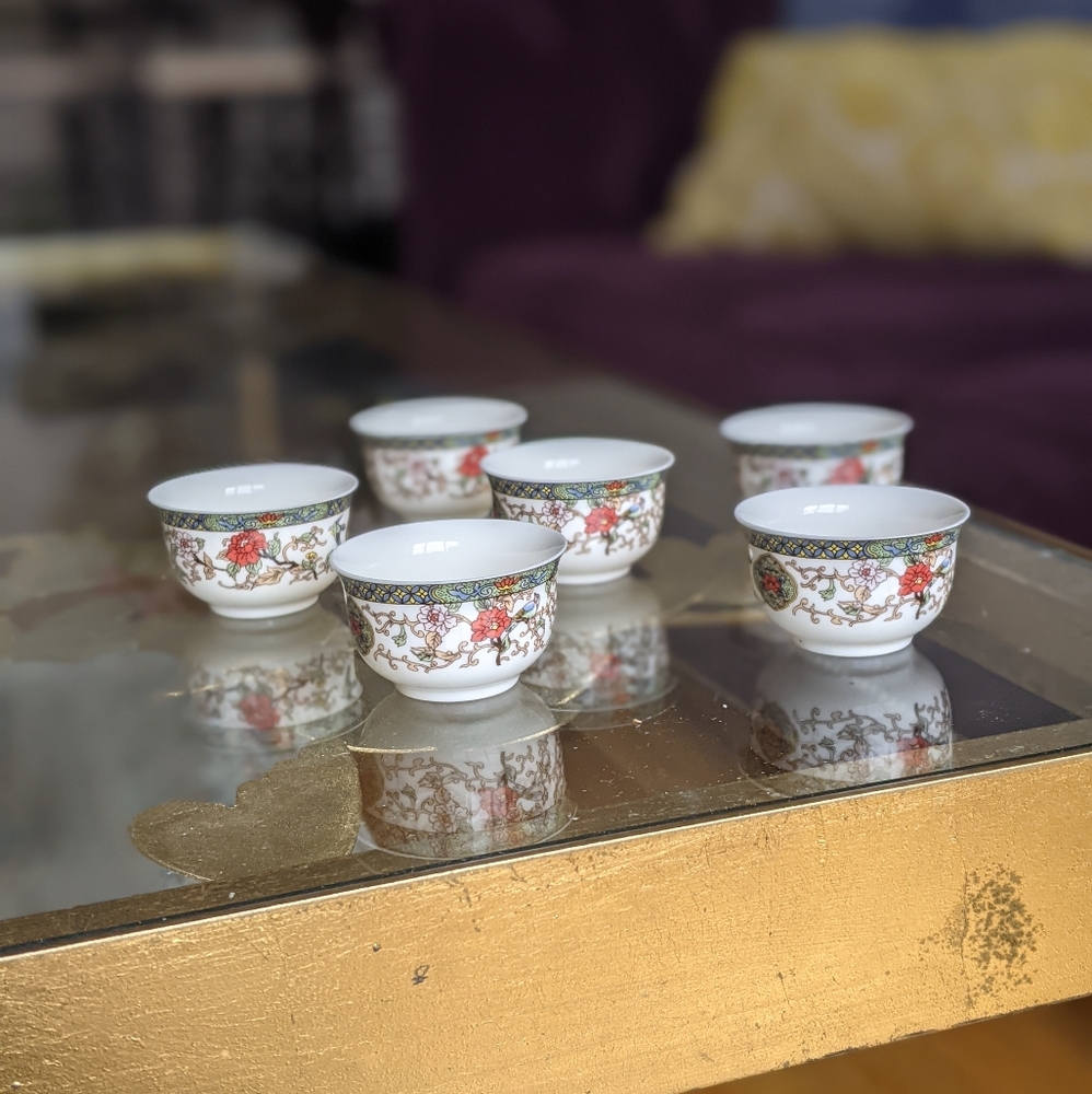 Mini Porcelain cups 6 in set